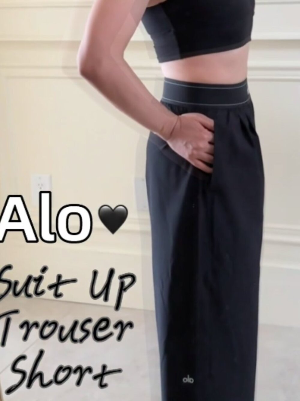 ALO Yoga (Regular) Suit Up Trouser Black NWT🔥Daily/Office/Travel ✈️ - Picture 2 of 9